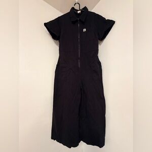 Lucy & Yak Black Cropped wide leg Jumpsuit